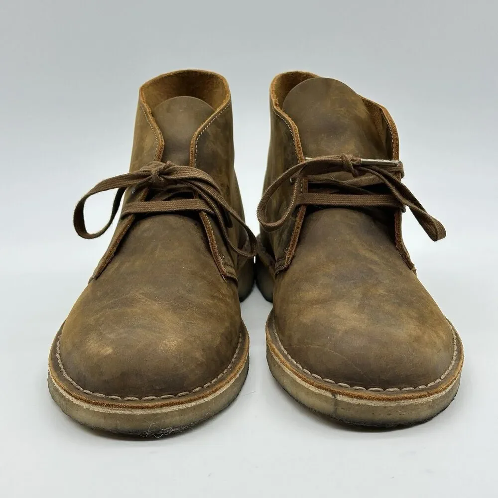 Clark’s Originals Desert Boot Mens Size 10.5 M Brown Leather Lace Up Chukka